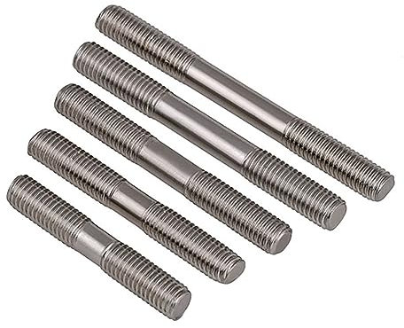 TULDYS WALENI 5 Stück M6 M8 M10 M12 M16 Stehbolzen 304 Edelstahl Doppelendgewinde Schraubstange(M8x60)