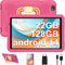Tablet Niños 10 Pulgadas, Android 14 con 5G Wifi, 22GB RAM+128GB ROM | Control Parental | 8000 mAh | 8 Core | 5MP+8MP | Protective Antichoque Eva Estuche Protector + Soporte giratorio de 360° - Roja