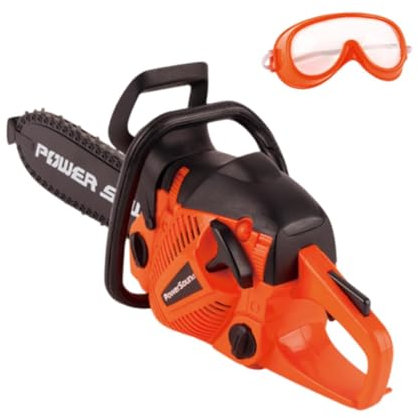 HuadaXtai Giocattolo Motosega per Bambini, Strumenti di Gioco da Giardinaggio con Occhiali per Ragazzi, Stile a.