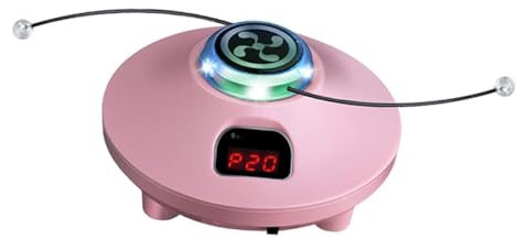 F Fityle Cuerda Saltar Inteligente para Entrenamiento, Cuerdas para Saltar con luz eléctrica, Cuerda para Fitness y Entretenimiento, Rosa