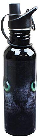 Just Funky Black Cat Water Bottle
