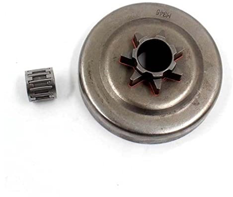 HURI 325 7Z Kettenrad/Kettenantrieb + Nadellager passend für Husqvarna 340 345 346XP 350 445 450 450 Motorsäge Kettensäge Kupplungstrommel Ersetzen 578097901