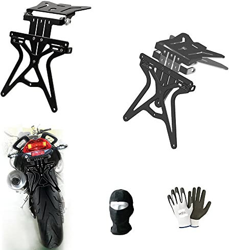 Kompatibel mit Yamaha YZF R1 1000 60th Anniversary verstellbarer Kennzeichenhalter für Motorrad Lampe AERO-X 90146 Kennzeichenhalter zugelassen universal nicht spezifisch schwarz 270 x 190 x 35 mm