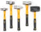 STEELHEAD 5-Piece Fiberglass Handle Hammer & Mallet Set, 16oz Ball-Peen Hammer, 32oz Ball-Pein Hammer, 32oz Rubber Mallet, 3lb Sledge Hammer, 3lb Cross-Pain Hammer, Metal Working, USA-Based Support