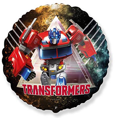 Ballonim Luftballon Optimus Prime & BumblebeeTransformers - Ballon ca. 45 cm - Dekoration zum Geburtstag - Folienballon Happy Birthday Deko (Optimus)