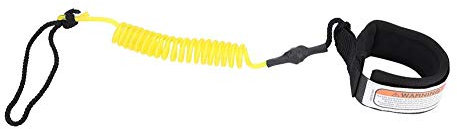 Robuste Surfbrettleine Flexibles Board Coiled, Board Leash, für Bodyboard(yellow)