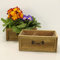 OF 2 Blumentöpfe Schubladen im Vintage Stil - Kräutertopf, Blumentopf, Blumenkasten zum Bepflanzen (Natur P61)