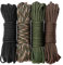 Paracord 4mm Set 7 Kern-Strängen 76ft multifunktionale Seile Nylon Armband Set Kinder Paracord 550 Schnur für Outdoor Sport DIY Hundehalsbänder (4 Farben)