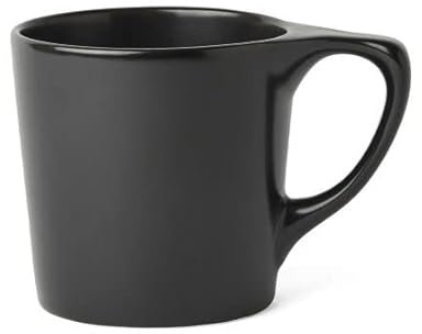 notNeutral LINO Porzellan-Kaffeetasse für den persönlichen Gebrauch, Restaurant, kommerzielle Nutzung, einzelne Tasse (schwarz, 340 ml)