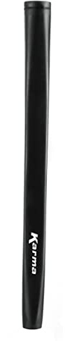 Karma Smooth Black Paddle Putter Grip | Standard Size, Soft Comfortable Rubber