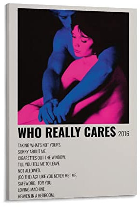 Who Really Cares 2016 Poster Dekorative Malerei Leinwand Wandkunst Wohnzimmer Poster Schlafzimmer Malerei, Leinwand Kunst Poster Und Wandkunst Bilddruck Moderne Familienzimmer Dekor 12x18inch(30x45cm)