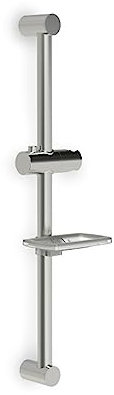 EGNIAN Barre coulissante de Douche en Nickel satiné avec Porte-Savon
