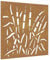 vidaXL Adorno de Pared de jardín Acero corten diseño Hierba 55x55 cm, Adorno Pared jardín, Adorno Metal Pared jardín, Adorno de Pared para jardín