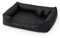 exclusive BED Orthopädisches Hundebett Max Grosse Mittelgroße Kleine Hunde - Hundekissen Hundesofa aus Kunstleder - Memory Foam Langlebig Abriebfest Reißfest (XL+|110x90cm, Schwarz)