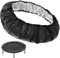 CNAFGBGG 1PC Mini Trampoline Spring Cover for Kids 36in 6 Hole Protective Trampoline Pad Replacement Round Oxford Cloth Tear Resistant Trampoline Cover Trampoline Accessories, Black
