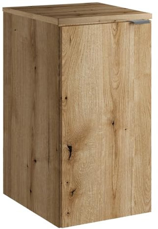 Lomadox Badezimmer Unterschrank Badkommode 30cm, Eiche, geringe Tiefe (40cm)