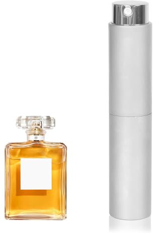 Disnace 10ml Refillable Portable Mini Spray Bottles for Travel - Silver