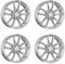4x Rial Felgen Alufelgen X12 8.0Jx19 ET30 5x112 polar-silber kompatibel mit BMW 3 4 5 6 7 8 M340i M440i M550 X3 X4 Z4