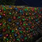 Festive Lights - 2.4m x 2.4m Christmas Multi Function 240 LED Multicolour Net Light - Indoor Outdoor Battery Operated Home Garden Seasonal Lighting Decoration - with 6 Hour Timer