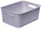 SmartStore Aufbewahrungskorb mit Griffen in lavendel 11,4L (36,5x27x15cm) I Körbchen Aufbewahrung aus recyceltem Kunststoff I Essence L Aufbewahrungskorb I Aufbewahrungsboxen mit 10 Jahren Garantie