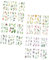 PHENOFICE 24 Blätter Von Scrapbook Journal Kit Dekorative Aufkleber Handgemachte Aufkleber Set für Tagebuch Planer Scrapbook