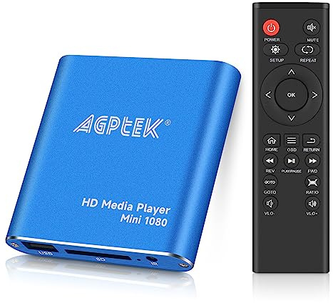 HDMI Media Player, Blue Mini 1080p Full-HD Ultra HDMI MP4 Player