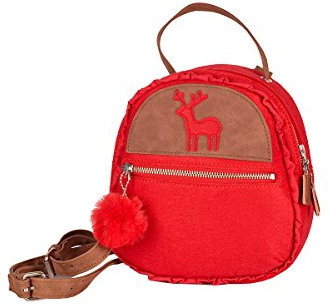 Spieth & Wensky Trachten Rucksack - GAMBIA - rot, blau, dunkelgrau, hellgrau
