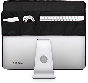 WESAPPINC Monitor Dust Cover, Non-Woven Antistatic PC Computer Monitor Case Screen Display Protector LED/LCD/HD Panel Compatible with iMac for 21'' 27'' (27 inch, Style 2)