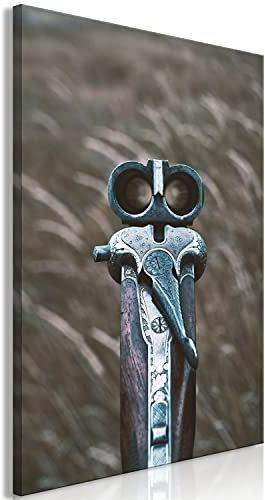 murando - Wandbilder Jagd 40x60 cm Vlies Leinwandbild 1 tlg Kunstdruck modern Wandbilder Wanddekoration Design Wand Bild - Schrotfliente Pistole i-B-0077-b-a
