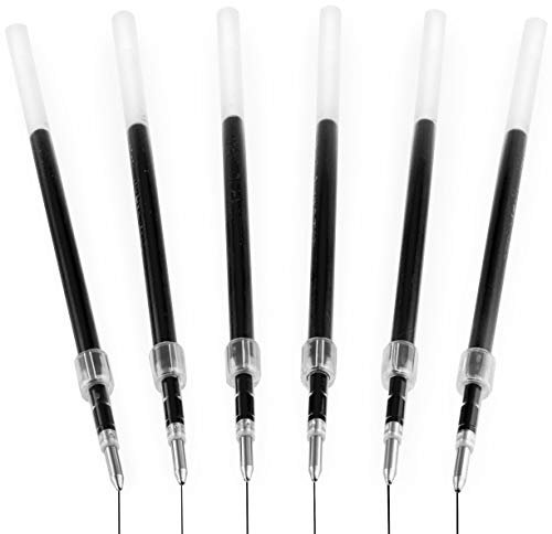Uni-Ball Jetstream SXN-210 Druckstift-Ersatzminen, 1,0 mm Spitze, Gel-Tinte, schwarze Tinte, 6 Stück