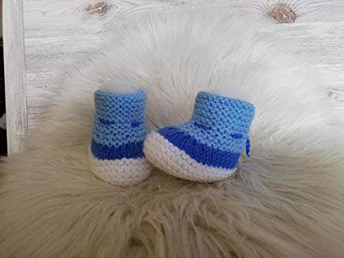 Strickanleitung Babyschuhe mit oder ohne Käfer - Sohlenlänge 10 cm : Ideal für Anfänger