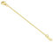 BEBEWO Kettenverlängerung 585 Gold Halskette Armband Verlängerungskette Gelbgold 2.5cm Kettenverlängerung für Damen