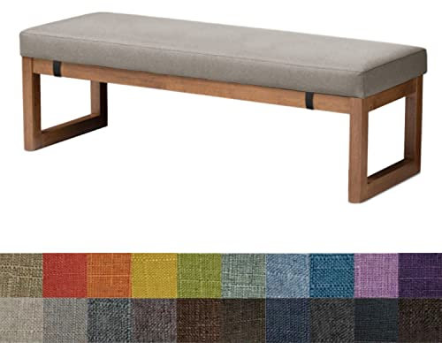 Kimgull Bankauflage Sitzkissen Bank Bankkissen Sitzauflage Sitzpolster Sitzbank Auflage Polster fur Banke Kissen Kissenauflage for Küchenbank Gardenbank Essbank (110X40X5CM Grau)