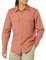 Amazon Essentials Men's Standard-fit Long-Sleeved Two-Pocket Utility Shirt (Previously Goodthreads), Clay, XXL