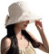 AIEOE Chapeau de Soleil pour Femme Large Bord Pliable Anti-UV Capeline Eté Plage Voyage Vacances Jardinage avec Cordon de Coupe-Vent style02