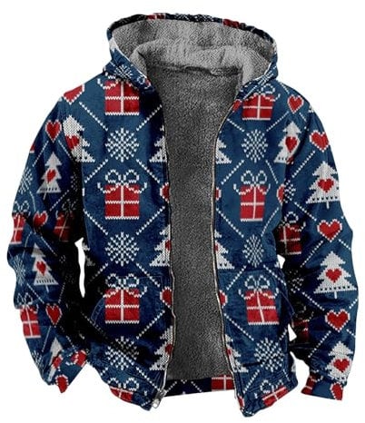 KONG JIMFAN Puffer Jacke Herren Herren Hemden American-Football Jacken Herren Übergangsjacke Pjs Jacke Strickmantel Cold Culture Hoodie Jacke Herren Softshelljacke Graue Strickjacke(Dark Blue,XXL)