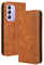 COMAKU Cover vivo V40 SE 5G, Custodia a Portafoglio Pelle con Supporto e Chiusura Magnetica - Marrone