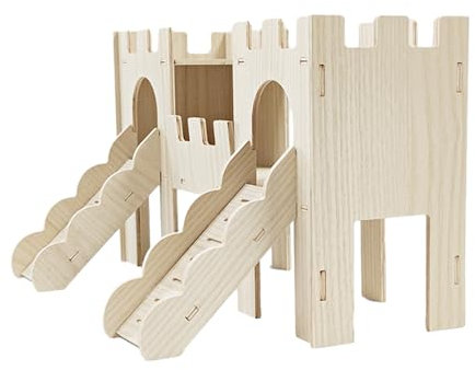 Naturholz Hamsterkäfig Burg Häuser Haustier Holz Nest Meerschweinchen Holz für Hamster Igel Maus Streifenhörnchen Hamster Holzhäuser Hamster Holz Zwerge Hamsterhaus