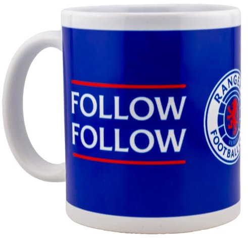 Rangers FC Crest Mug (One Size) (White/Blue)