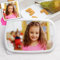 Transparent Gift Fiambrera Infantil Personalizada con Foto. Fiambreras para Niños y Niñas. Porta Bocadillos para Colegio, Guardería y Excursión. Caja Almuerzo y Merienda con Tapa para Vuelta al Cole