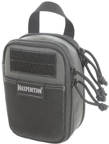 MAXPEDITION Double-Decker Mini Pocket Organizer (4” x 2.5” x 6”) EDC Pouch, Tactical Tool Pouch for Organization, MOLLE Accessories for Everyday Carry, 0258