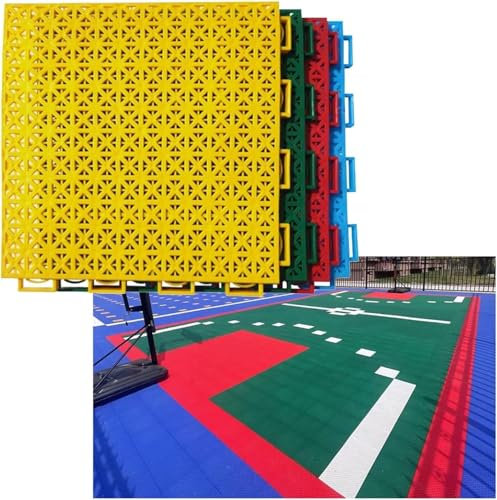 ZIFTtyA Outdoor Outdoor Basketball Court Flooring,Anti Slip And Wear-resistant Modular Interlocking Floor Mats,Easy To Install(Grey)