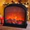 Mini LED Fireplace Lantern, 12inch Light Ornament With Timer, USB Electric Lamp Desktop Decorations for Home Office New Year Christmas