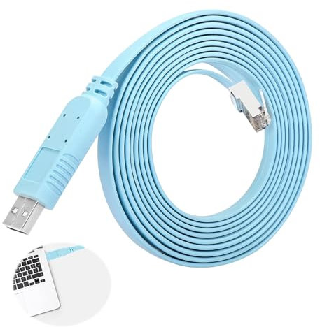 atnayo 3M Console Cable USB to RJ45, RS232 to USB Replacement Cable for Huawei Cisco Routers Switches