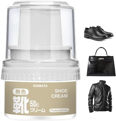 SOFA LEATHER CLEANER WAX - 50ml Boot Oil Polisher Gloss Black with Applicator Ideal for Leather Shoes, Boots, Clothes, Belts, Seats, Bags, Maintains and Protects All Goods