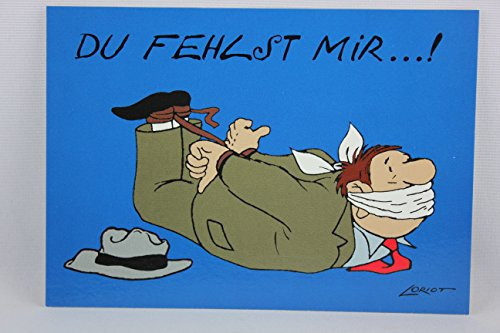 Inkognito Postkarte A6 • 094 ''Du fehlst Künstler: Loriot • Satire • Liebe & Romantik