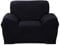 ele ELEOPTION Sofa Überwürfe Sofabezug Stretch elastische Sofahusse Sofa Abdeckung in Verschiedene Größe und Farbe Herstellergröße 95-140cm (Schwarz, 1 Sitzer für Sofalänge 90-130cm)