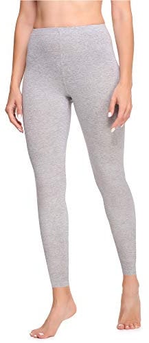 Ladeheid Leggings Damen aus Baumwolle Bequeme und Lange Leggins für Frauen für Frühling Sommer Herbst Winter Saison LA40-133 (Melange, S)