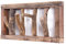 DESIGN DELIGHTS RUSTIKALE WANDGARDEROBE LIMB | 45x23x~10-13 cm (BxHxT), Treibholz | Hakenleiste | Farbe: 01 natur-vintage
