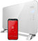 Gridinlux Homely Radiador Cristal Eléctrico, Calefacción Termostato, Convector Calor, WiFi, App, Silencioso, Apto para baños, Color Blanco, WIFI WARM 1500